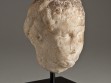 Greek, Female Head from a Grave Stele